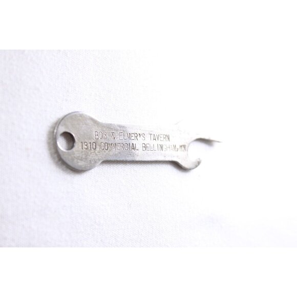 Vintage Bob & Elmer´s Tavern Bellingham WN beer bottle opener, church key - Picture 5 of 9